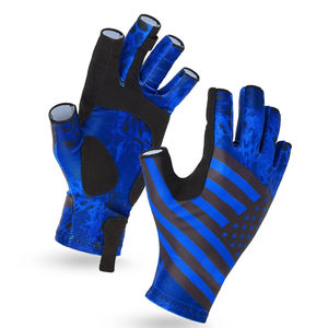 Gants de pêche personnalisés d'été antidérapants à demi-doigts, haute qualité, confortables, verts, unisexes, pour sports nautiques en extérieur - Product Image 6