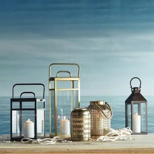 Trending 2025 Decorative Gold Metal <b>Candle</b> <b>Lantern</b> With Clear Glass for Outdoor <b>Garden</b> Swimming Pool Decor <b>Lanterns</b> - Product Image 5