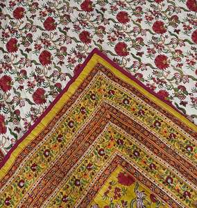 100% coton Jaipuri Razai couette main bloc impression literie luxe à la main couverture de qualité supérieure pour un usage domestique - Product Image 6