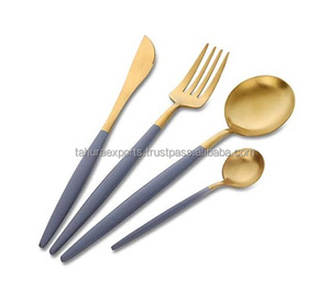 Ensemble de couverts élégants de luxe en acier inoxydable et métal de différentes tailles pour les occasions de mariage Prix attractifs - Product Image 1
