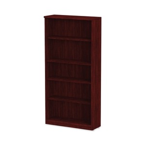 Librería de 5 estantes Alera Valencia Series ALEVA636632MY Tipo de pie 31.75 pulgadas X 14 pulgadas X 64.75 Pulgadas Madera de Caoba - Product Image 3