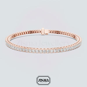 18K 14K 10K Solid Gold Diamond Tennis Bracelet IGI Certified Lab Grown Diamond Bracelet Femmes Fine Luxury Diamond Jewelry - Product Image 3