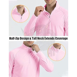 Camisas de rendimiento personalizadas al por mayor Upf50 de manga larga para pesca y jogging de secado rápido con protección UV diseño transpirable - Product Image 6