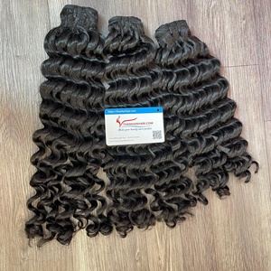 Vente en gros Extensions de cheveux bouclés souples à double trame Paquets de cheveux vierges bruts Cheveux humains du Vietnam - Product Image 1