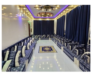 Diseño interior árabe Majlis, diseño clásico moderno, elegante conjunto de sala de estar, asientos de esquina de lujo, diseño que ahorra espacio - Product Image 1