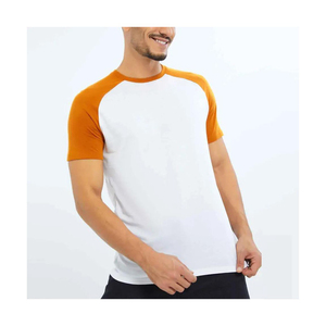 T-shirt en coton 100% uni, formel, tricoté, coupe classique pour homme, tissu doux, fabricant OEM ODM - Product Image 4