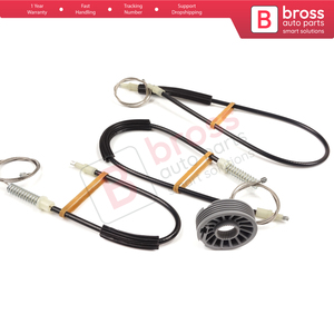 Juego de reparación de regulador de ventana BWR5553, puerta derecha para Colt CZC Cabriolet RG 2006-2009 98031402, piezas de automóvil Bross hechas en Turquía - Product Image 6