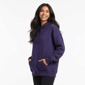 Sweat à capuche zippé en coton 100% avec logo personnalisé, vêtements de rue pour femmes, de haute qualité, surdimensionné, épaules tombantes, Chi Phi Sorority - Product Image 2