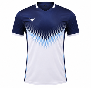เสื้อฟุตบอลผู้ชายแบบกำหนดเอง เสื้อฟุตบอลระบายอากาศ แห้งเร็ว เสื้อฝึกซ้อมทีมกีฬา OEM - Product Image 1