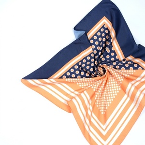 Modern Abstract Star Print <b>Bandana</b> Small Square Silk Feel Neck <b>Scarf</b> Fashion European-American Style 50x50cm Polyester Adult - Product Image 3