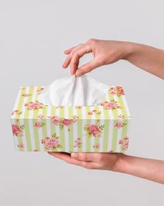 Boîte de papier de soie en bois imprimé en résine Casagold Day Dream. Cette boîte à mouchoirs est en bois - Product Image 2