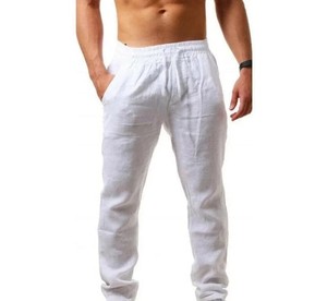 กางเกงผ้าแคนวาสสำหรับผู้ชาย, กางเกงผ้าแคนวาสผ้าโพลีเอสเตอร์ระบายอากาศได้ดีเป็นมิตรกับสิ่งแวดล้อมสไตล์ใหม่ - Product Image 5