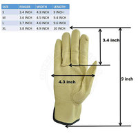 Gants en cuir de haute qualité, durables, à doigts libres, antidérapants, coupe-vent, pour le travail en extérieur, les sports d'hiver, compatibles avec les écrans tactiles