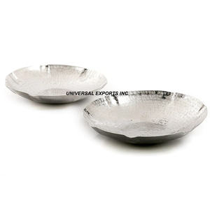 Bandeja de Chocolate de Metal redonda hecha a mano de lujo Plato de servicio elegante clásico Nueva llegada - Product Image 4