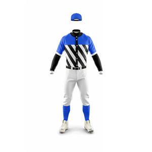 Vente en gros de maillots de baseball OEM personnalisés de haute qualité 100% polyester nouveau style uniforme pour homme avec motifs cousus - Product Image 2