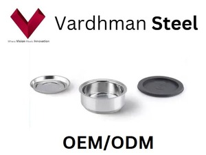 Boîte à lunch isotherme en acier inoxydable à double paroi, double isolation, double fraîcheur, boîte à lunch en acier inoxydable 4 compartiments - Product Image 4