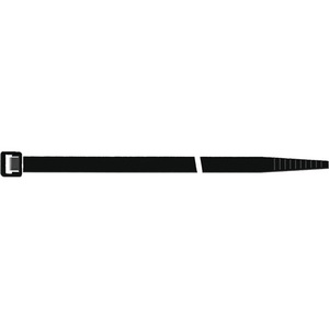 SAPISELCO - Bridas para Cables de Poliamida 6.6 Negras de 360 mm de Largo y 7.5 mm de Ancho, 100 Unidades por Bolsa, Accesorios para la Gestión de Cables - Product Image 1