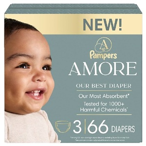 Pañales desechables absorbentes Pampers Amore Premium, línea de lujo con canal 3D para prevención de fugas, suministro al por mayor. - Product Image 4