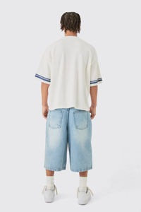 Meilleur haut de gamme surdimensionné personnalisé 220 Gym Premium 100% coton vierge col rond épaule tombante T-shirt fabriqué au Pakistan Stock - Product Image 6