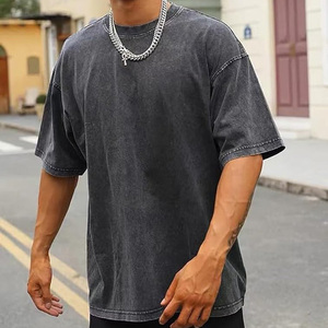 T-shirt respirant 400 gsm T-shirts en laine mérinos High Street Hip Hop Stock personnalisé, vêtements en vrac, balle de vêtements mélangés, vêtements d'occasion - Product Image 1