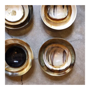 Bol en corne de buffle de style artistique de designers bol en corne de nouveau design européen unique pour la maison, les restaurants et les hôtels - Product Image 3