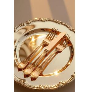 Juego de cubiertos de acero inoxidable, vajilla de calidad premium con acabado de cobre que redefine la elegancia para una cena moderna y clásica - Product Image 1