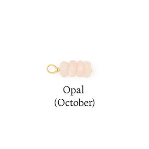 Éclats de pierres précieuses en opale brute naturelle plaqué or rose breloques de pierre de naissance pendentifs mensuels en pierre pour la fabrication de bijoux - Product Image 1