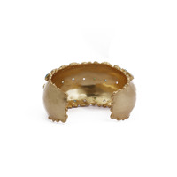 Pulseras de brazalete de latón chapado en oro con incrustaciones de chalcedonia multicolor, piedra de nacimiento para mujer, El Joyero Wedding