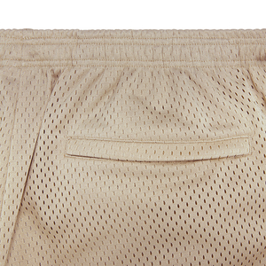 Vente en gros de shorts en maille vierge de haute qualité shorts de gym en polyester personnalisés pour femmes entrejambe de 5 pouces avec poches zippées personnalisés - Product Image 3