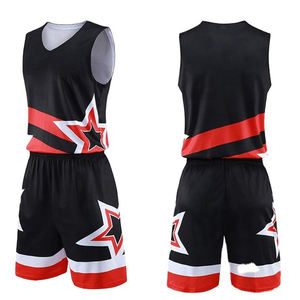 Uniforme de basket-ball nouvel ensemble de sublimation de haute qualité sur mesure 100% polyester vêtements d'équipe de basket-ball maillots de basket-ball hommes plaine - Product Image 2