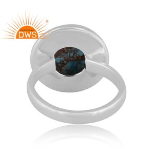 Meilleure vente bague empilable en argent Sterling oxydé Mojave cuivre opale rose pierre précieuse bijoux personnalisés pour les femmes cadeau pour elle - Product Image 5