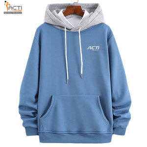 เสื้อฮู้ดดี้โอเวอร์ไซส์สำหรับผู้ชายเสื้อมีฮู้ดผ้าคอตตอนผสมไซส์ใหญ่พิเศษ - Product Image 1