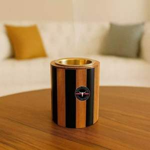 Luxurious Arabic Handcrafted Acacia Wood Resin Bakhoor Burner for Home Decor Religious Diamond Pattern <b>Oud</b> <b>Incense</b> Holder - Product Image 4