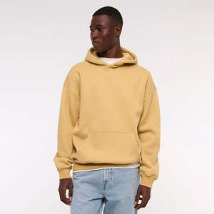 Sudadera corta con capucha para hombre, de gran tamaño, con hombros caídos, transpirable, de secado rápido, ropa de gimnasio, térmica lisa en blanco para lavado de invierno - Product Image 3
