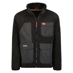 Sweat à capuche en polaire de luxe à fermeture éclair Poches supplémentaires pour hommes Vêtements décontractés élégants Veste d'extérieur spéciale d'hiver de poids moyen - Product Image 5