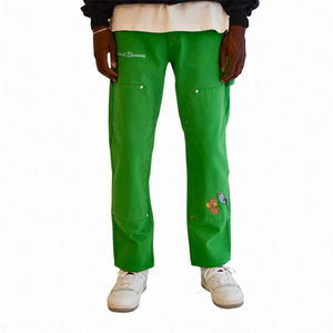 กางเกงยีนส์ซักได้สำหรับผู้ชายกางเกงยีนส์วินเทจทรงหลวมเข้ารูปสกปรกดีไซน์ตามสั่ง - Product Image 2