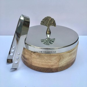 Look attrayant Unique Fantaisie Designer Qualité Supérieure En Bois Fait Rond Chapati Et Réchauffeur De Nourriture Stockage Ustensiles De Cuisine Casserole - Product Image 4