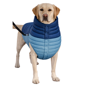 Chaqueta de Invierno PuffShield, Abrigo Acolchado Azul para Perro, Chaleco Acolchado Ligero y Cálido para Perros Pequeños, Medianos y Grandes, Clima Frío - Product Image 1