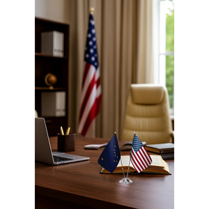 Ensemble de drapeaux de bureau personnalisés Alaska États-Unis, techniques d'impression numérique, variété en aluminium, coton, plastique, polyester, soie - Product Image 3