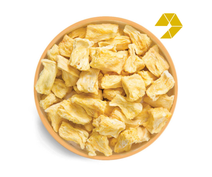 สับปะรดอบแห้งแบบแช่แข็ง ยี่ห้อ OEM ผลิตในเวียดนาม ชิ้นสับปะรดเขตร้อน สำหรับใช้ในอุตสาหกรรมอาหาร ท็อปปิ้ง รสหวาน - Product Image 1