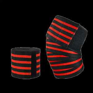 Genouillères avec soutien élastique-Idéal pour l'haltérophilie, la dynamophilie et les entraînements de gymnastique | Confort en mélange de coton - Product Image 2