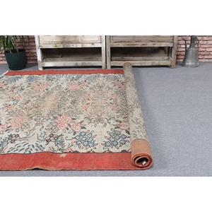 Grand tapis turc, tapis vintage 5,9x7,1 pieds, tapis en laine rouge - Product Image 5