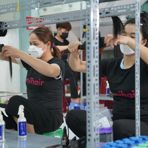 ผมมนุษย์มัดหยิกหลวมหนังกําพร้าบริสุทธิ์ดิบชิดการต่อผมคุณภาพดีที่สุดจากผู้ขายในเวียดนาม - Product Image 5