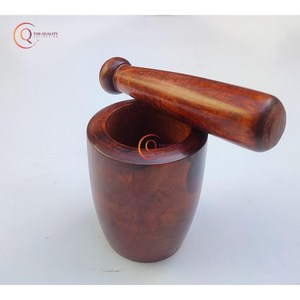 Increíble mortero de madera con herramienta de cocina decorativa de Calidad exclusiva para moler especias hierba medicina en los más vendidos - Product Image 5