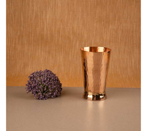 Gobelet en cuivre de santé ayurvédique de 200ml pour l'eau potable 10cms brillant polonais pour les fêtes - Product Image 4