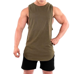 Débardeurs de sport pour hommes en coton 100% personnalisés, à séchage rapide, respirants, pour la remise en forme, entraînement, singlet, vente en gros, OEM personnalisé pour la course à pied - Product Image 6