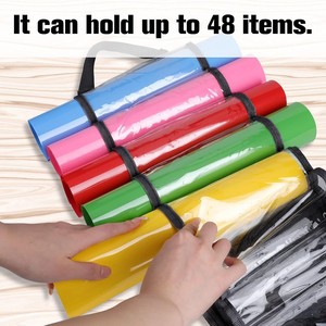 Bolsa Organizadora <span class=keywords><strong>de</strong></span> <span class=keywords><strong>Vinilo</strong></span> con Soporte <span class=keywords><strong>para</strong></span> Colgar, 4 Bolsillos Transparentes, <span class=keywords><strong>para</strong></span> Película <span class=keywords><strong>de</strong></span> <span class=keywords><strong>Vinilo</strong></span> Termotransferible, Manualidades, Suministros <span class=keywords><strong>para</strong></span> Hacer Letreros - Product Image 5