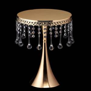 AK Latón Atractivo Anillo Estilos Soporte de pastel de metal con revestimiento en polvo Acabado Soporte de pastel decorativo para el hogar/restaurante - Product Image 5