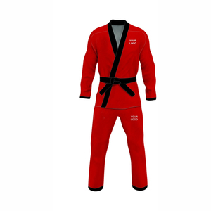 Uniforme de Taekwondo d'arts martiaux OEM 100% coton Logo personnalisé Style court pour le karaté et l'entraînement - Product Image 5