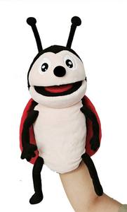 Niedliche Baumwolle Insekt Bauchredner Handpuppe Open Mouth Plüsch tier <span class=keywords><strong>Caterpillar</strong></span> Tier figur für Kindergarten <span class=keywords><strong>Soft</strong></span> Gift - Product Image 5